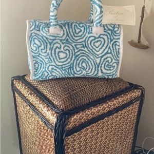 S O L D PRATESI ITALY TOWEL BAG plush terrycloth MultiUse beach bath travel